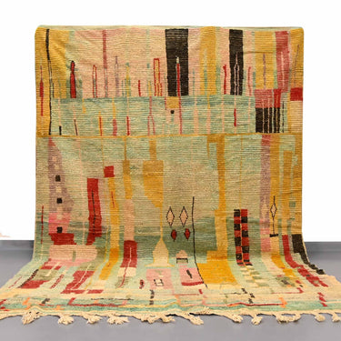Vintage Moroccan Rug 8 x 11.9 feet / 245 x 364 cm - Ettilux Home